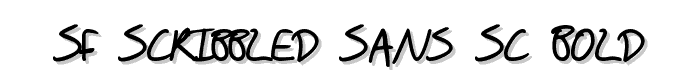 SF Scribbled Sans SC Bold font